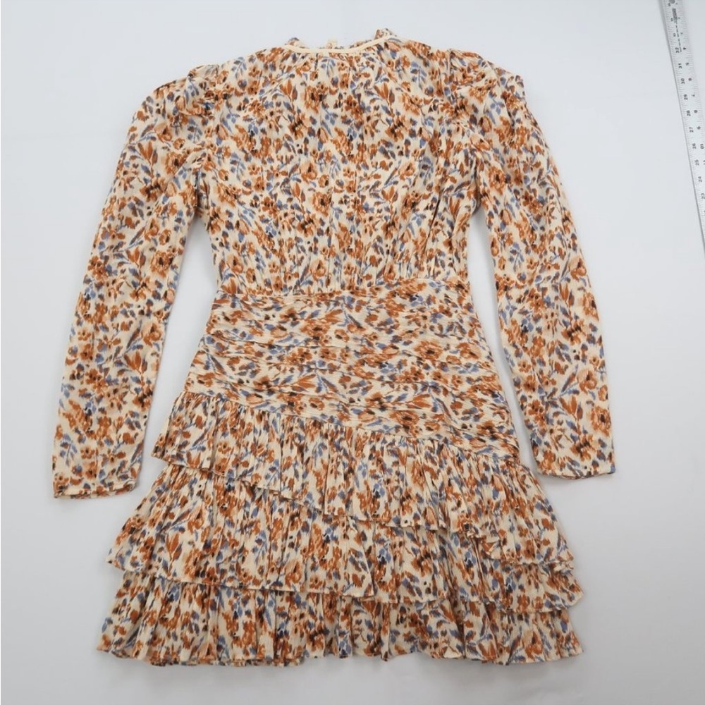 ULLA JOHNSON Marielle Floral Mini Dress Size 8 - Picture 4 of 6